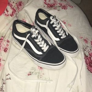 Rarely wore classic black vans